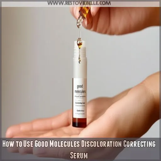 How to Use Good Molecules Discoloration Correcting Serum