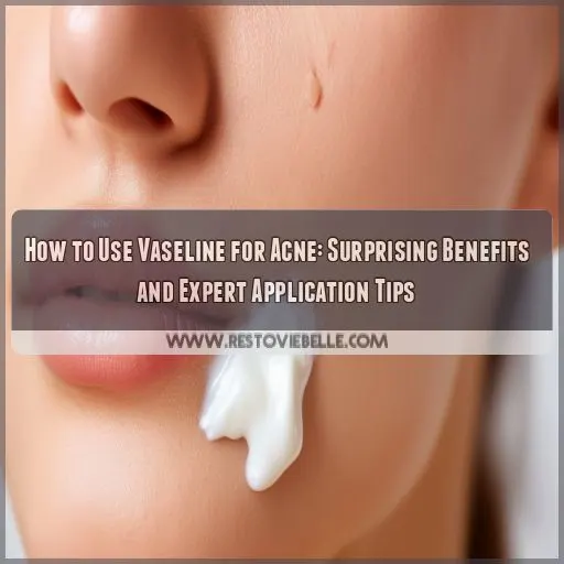 how to use vaseline for acne