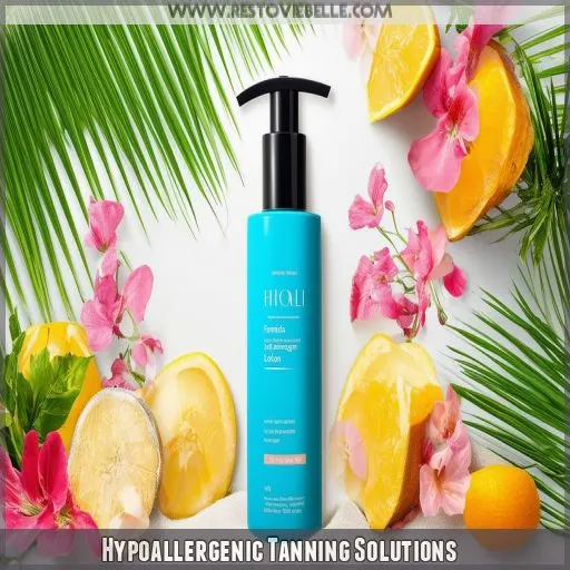 Hypoallergenic Tanning Solutions