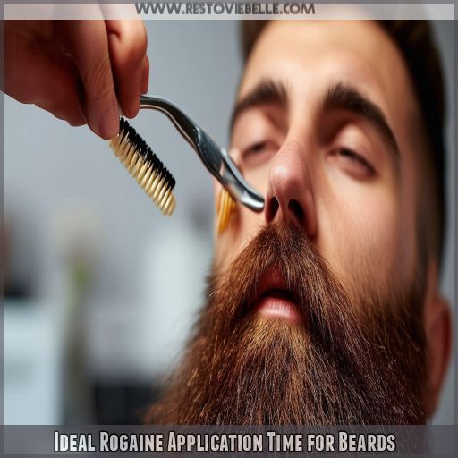 Ideal Rogaine Application Time for Beards