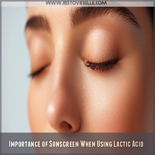 Importance of Sunscreen When Using Lactic Acid