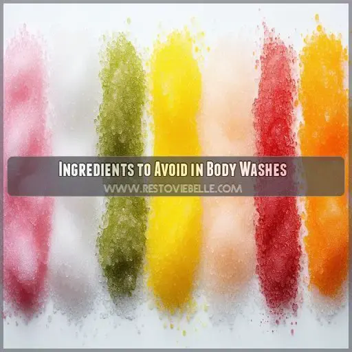 Ingredients to Avoid in Body Washes
