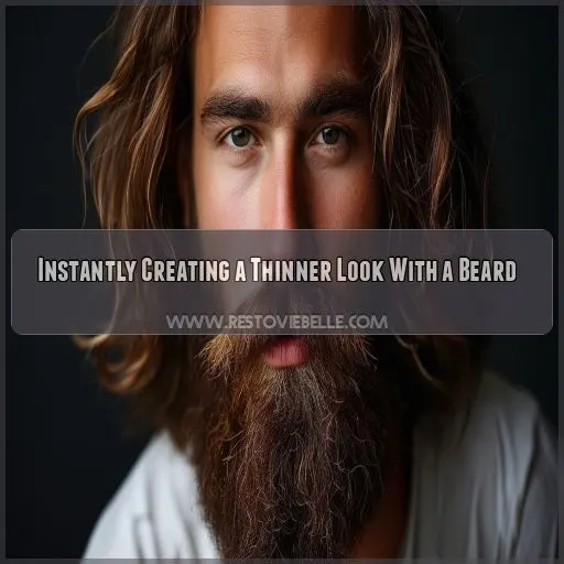 Instantly Creating a Thinner Look With a Beard