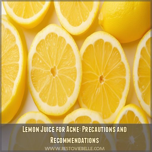 Lemon Juice for Acne: Precautions and Recommendations