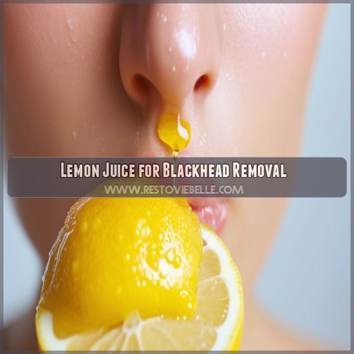 Lemon Juice for Blackhead Removal