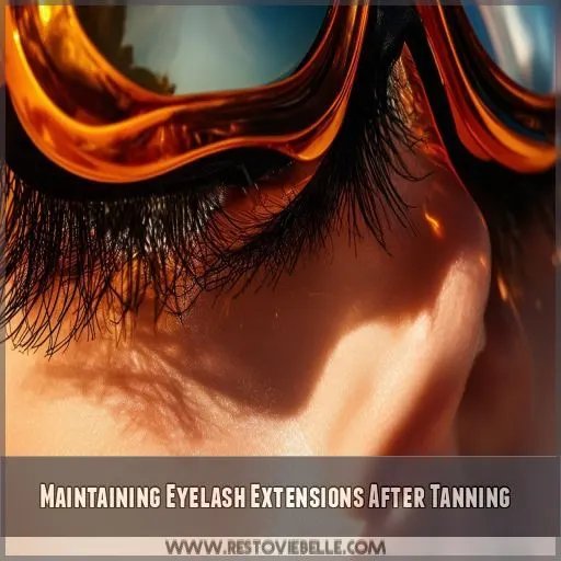 Maintaining Eyelash Extensions After Tanning