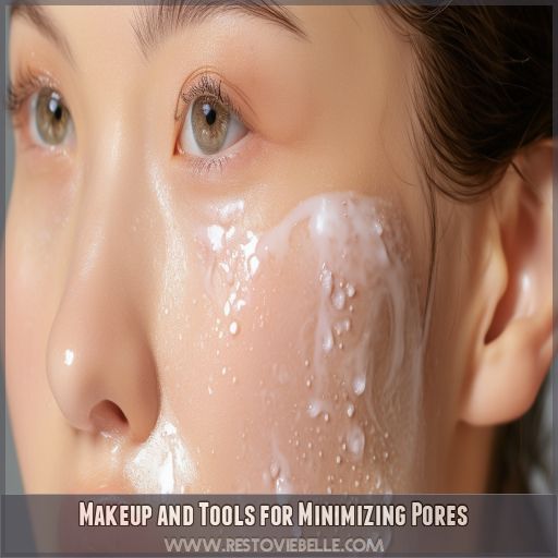 Makeup and Tools for Minimizing Pores