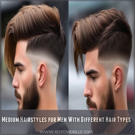 Medium Hairstyles for Men With Different Hair Types