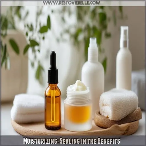 Moisturizing: Sealing in the Benefits