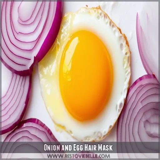 Onion and Egg Hair Mask