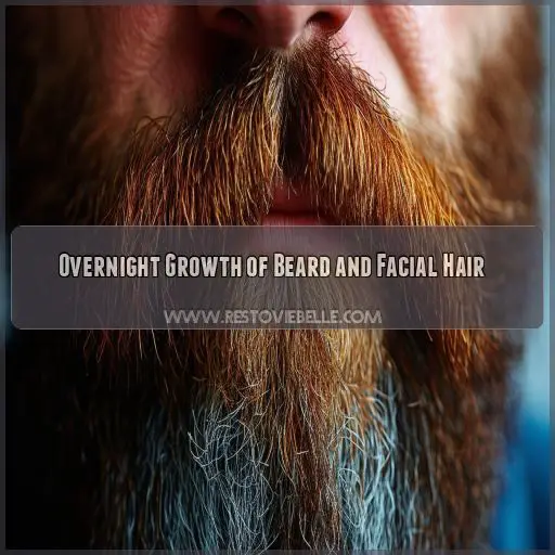 Overnight Growth of Beard and Facial Hair