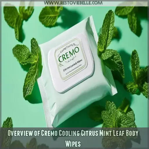 Overview of Cremo Cooling Citrus Mint Leaf Body Wipes