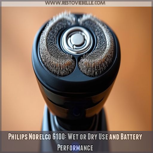Philips Norelco 6100: Wet or Dry Use and Battery Performance