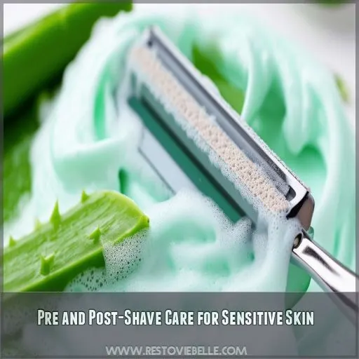 Pre and Post-Shave Care for Sensitive Skin