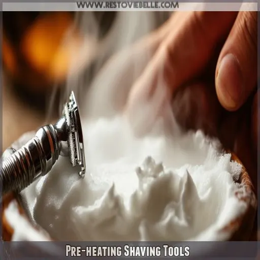 Pre-heating Shaving Tools