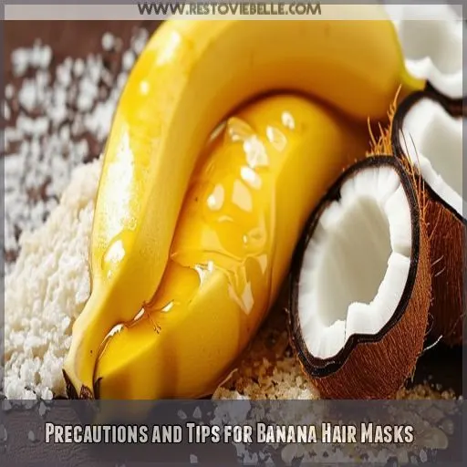 Precautions and Tips for Banana Hair Masks