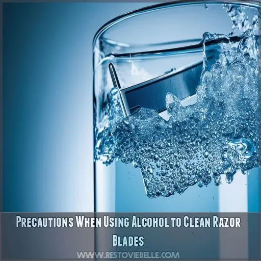 Precautions When Using Alcohol to Clean Razor Blades