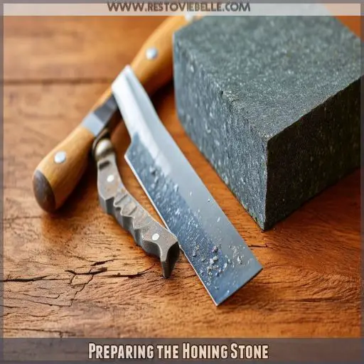 Preparing the Honing Stone
