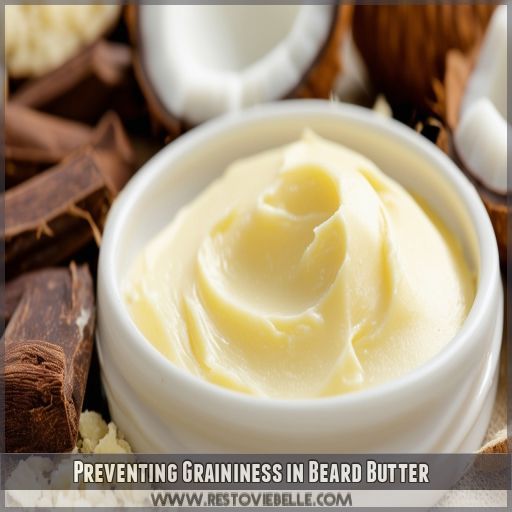 Preventing Graininess in Beard Butter