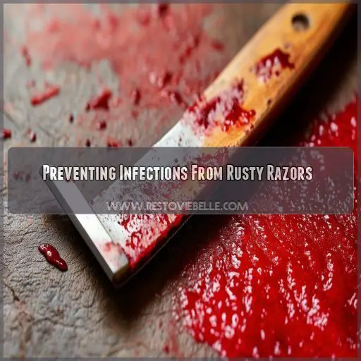 Preventing Infections From Rusty Razors