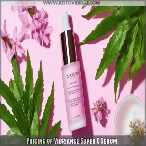 Pricing of Vibriance Super C Serum