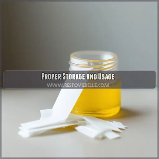 Proper Storage and Usage