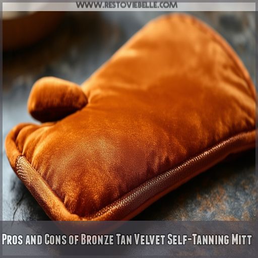 Pros and Cons of Bronze Tan Velvet Self-Tanning Mitt