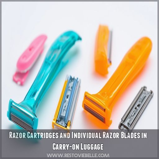 Razor Cartridges and Individual Razor Blades in Carry-on Luggage