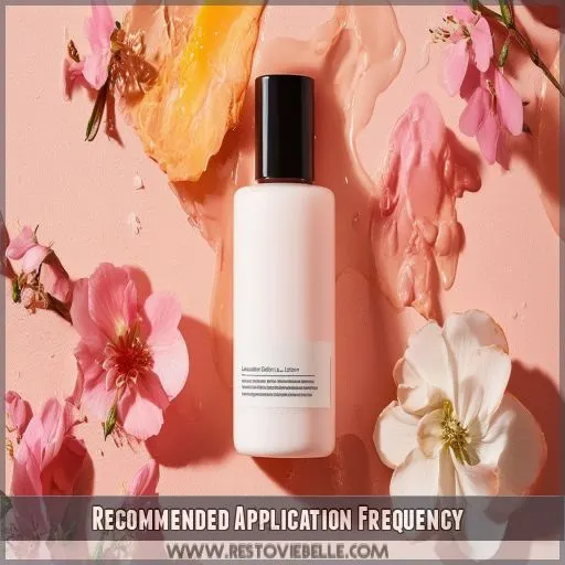 Recommended Application Frequency