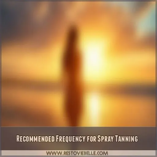 Recommended Frequency for Spray Tanning