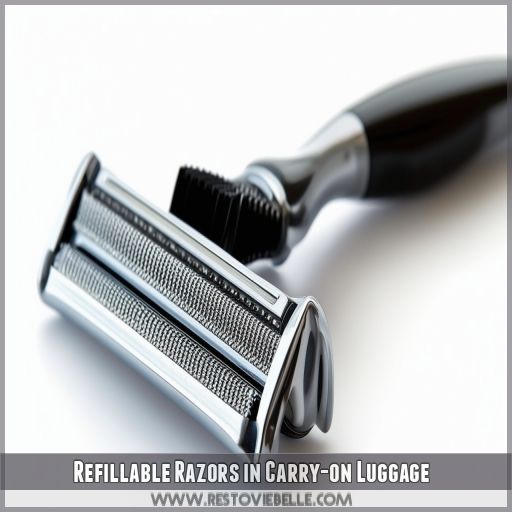 Refillable Razors in Carry-on Luggage