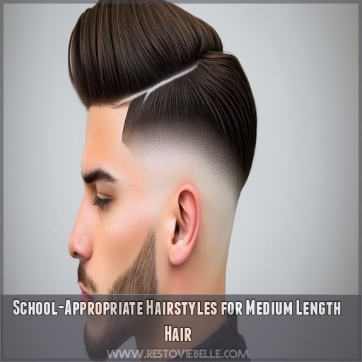 School-Appropriate Hairstyles for Medium Length Hair