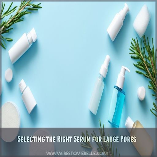 Selecting the Right Serum for Large Pores