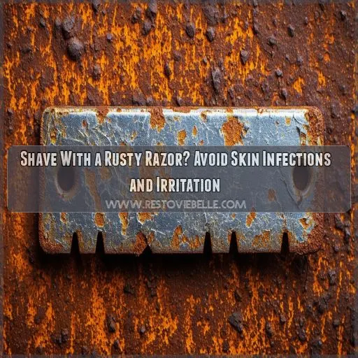 shave with a rusty razor