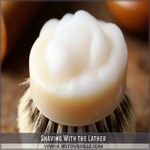 Shaving With the Lather