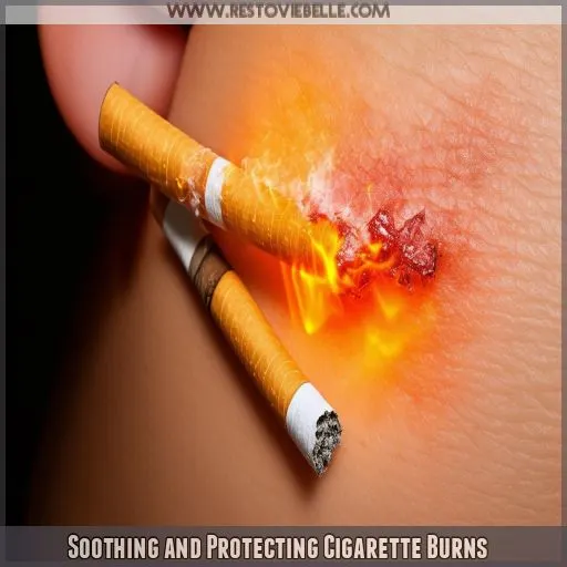 Soothing and Protecting Cigarette Burns