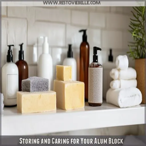 Storing and Caring for Your Alum Block