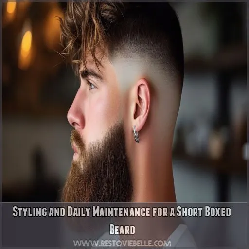 Styling and Daily Maintenance for a Short Boxed Beard