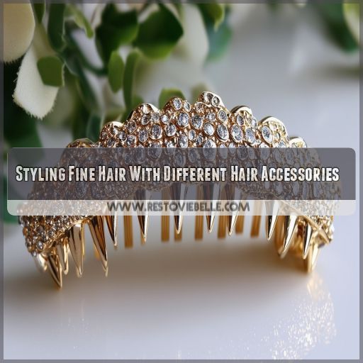 Styling Fine Hair With Different Hair Accessories