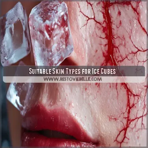 Suitable Skin Types for Ice Cubes