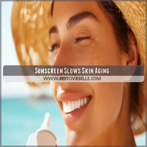 Sunscreen Slows Skin Aging