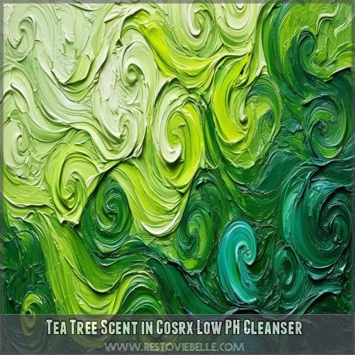 Tea Tree Scent in Cosrx Low PH Cleanser