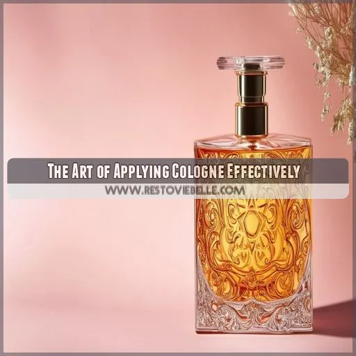The Art of Applying Cologne Effectively