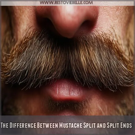 The Difference Between Mustache Split and Split Ends