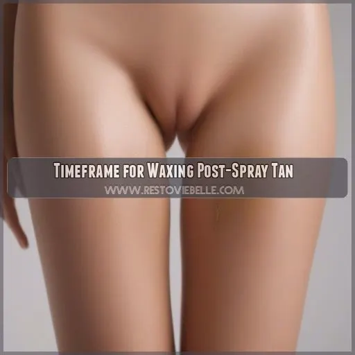 Timeframe for Waxing Post-Spray Tan