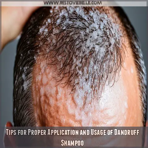 Tips for Proper Application and Usage of Dandruff Shampoo