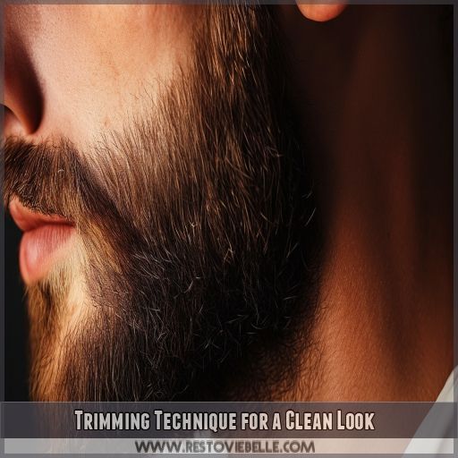 Trimming Technique for a Clean Look