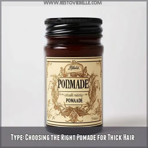 Type: Choosing the Right Pomade for Thick Hair