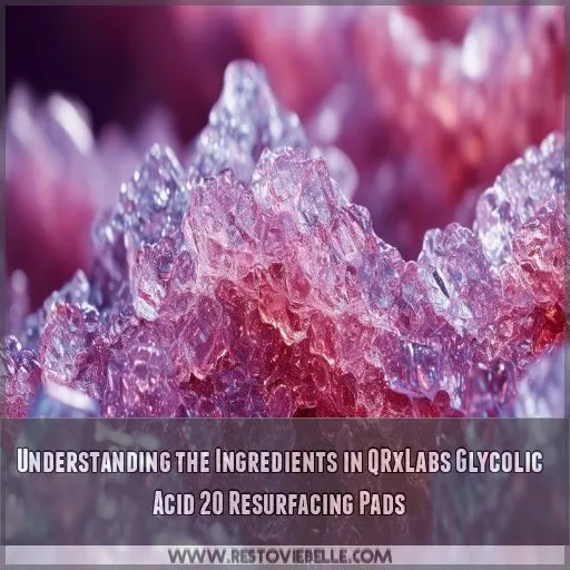 Understanding the Ingredients in QRxLabs Glycolic Acid 20 Resurfacing Pads