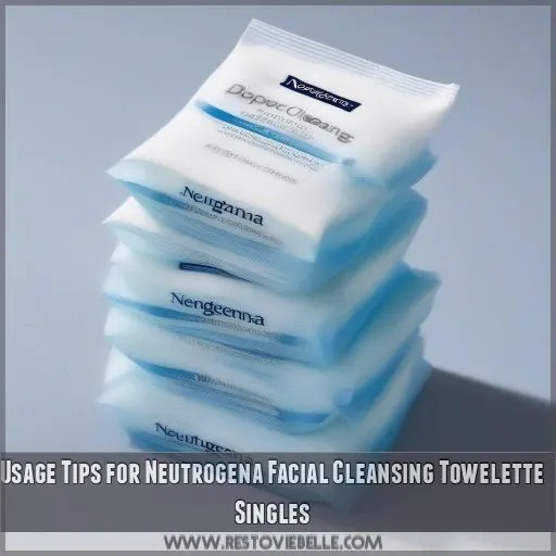 Usage Tips for Neutrogena Facial Cleansing Towelette Singles